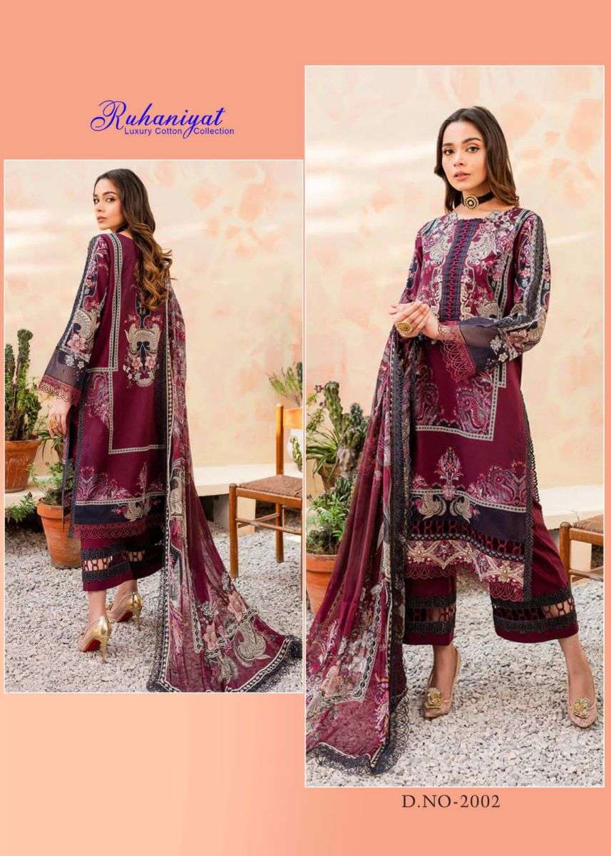RUHANIYAT VOL 2 LUXURY COTTON KARACHI SUITS LATEST CATALOGUE