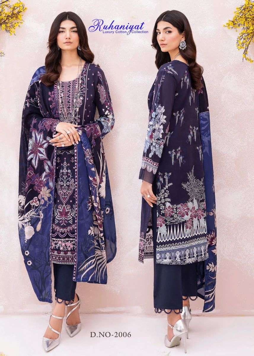 RUHANIYAT VOL 2 LUXURY COTTON KARACHI SUITS LATEST CATALOGUE