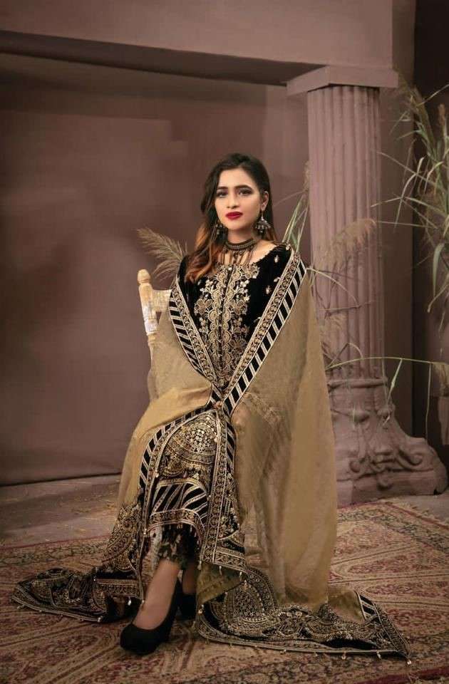 DEEPSY RANGRASIYA NX VELVET PAKISTANI SUIT CATALOGUE EXPORTS 