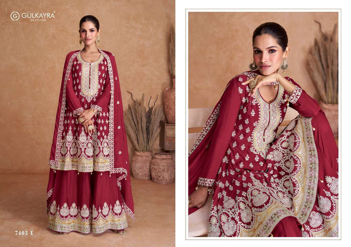 gulkayra flory gold wedding wear designer gharara style dress catalog exporter 0 2023 10 26 15 53 59