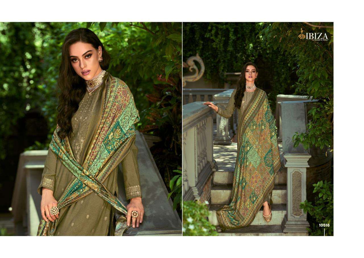 IBIZA ZARIDAAR JACQUARD PASHMINA SUIT CATALOGUE COLLECTION 2023