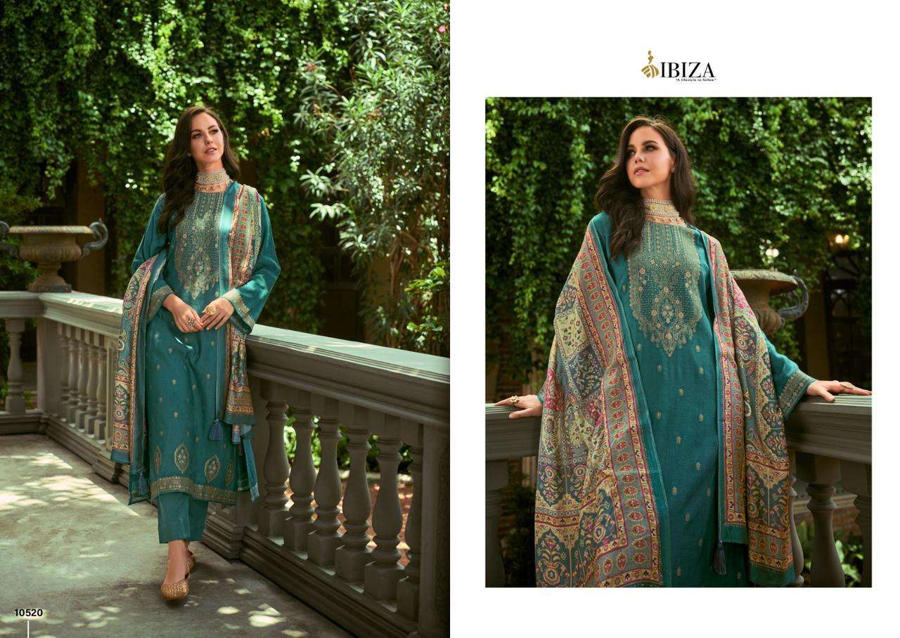 IBIZA ZARIDAAR JACQUARD PASHMINA SUIT CATALOGUE COLLECTION 2023