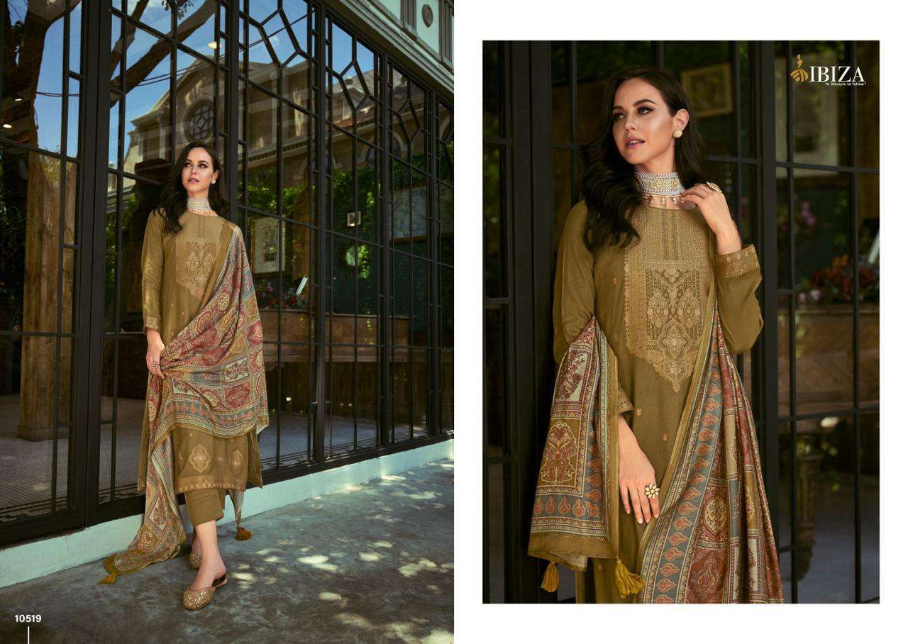 IBIZA ZARIDAAR JACQUARD PASHMINA SUIT CATALOGUE COLLECTION 2023