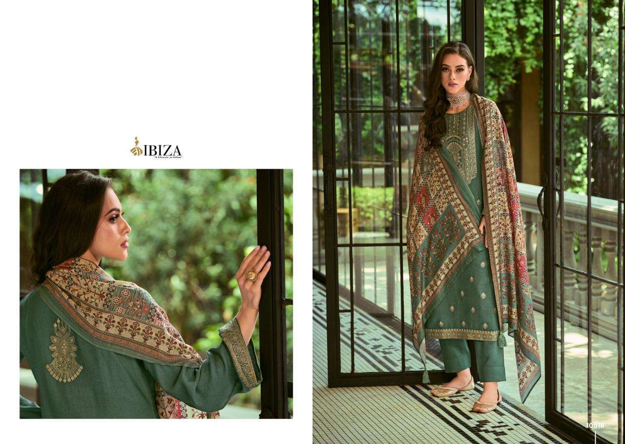 IBIZA ZARIDAAR JACQUARD PASHMINA SUIT CATALOGUE COLLECTION 2023