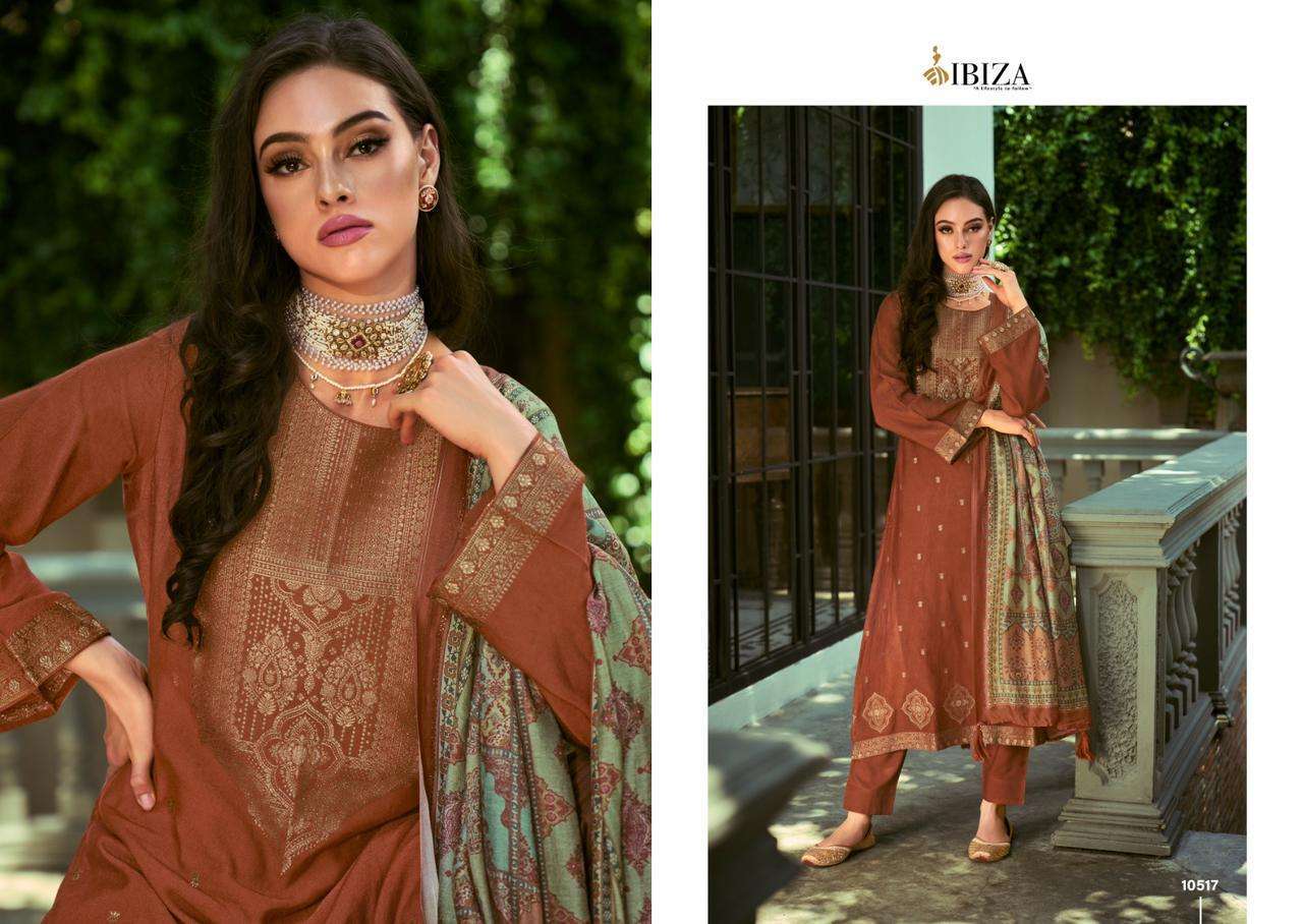 IBIZA ZARIDAAR JACQUARD PASHMINA SUIT CATALOGUE COLLECTION 2023
