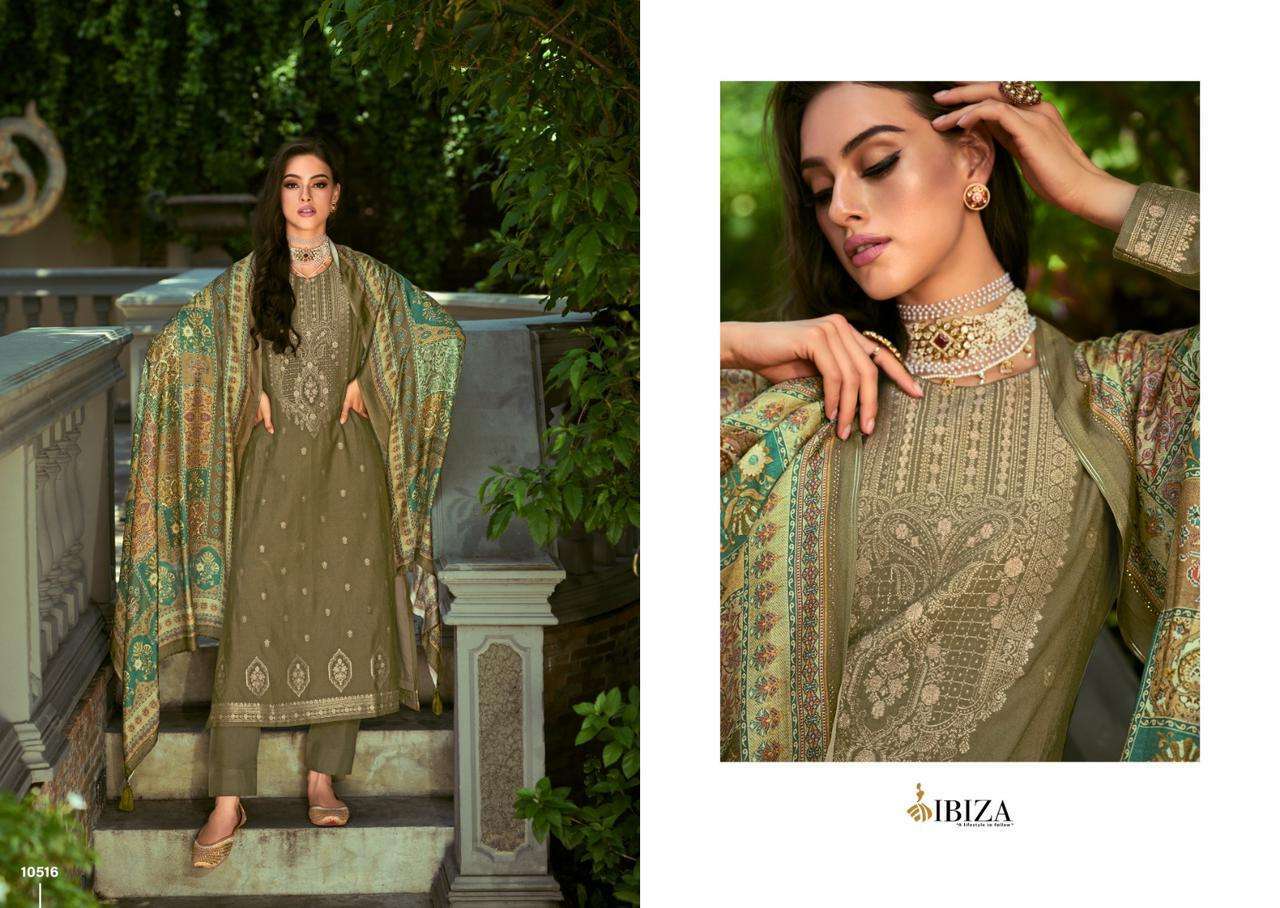 IBIZA ZARIDAAR JACQUARD PASHMINA SUIT CATALOGUE COLLECTION 2023