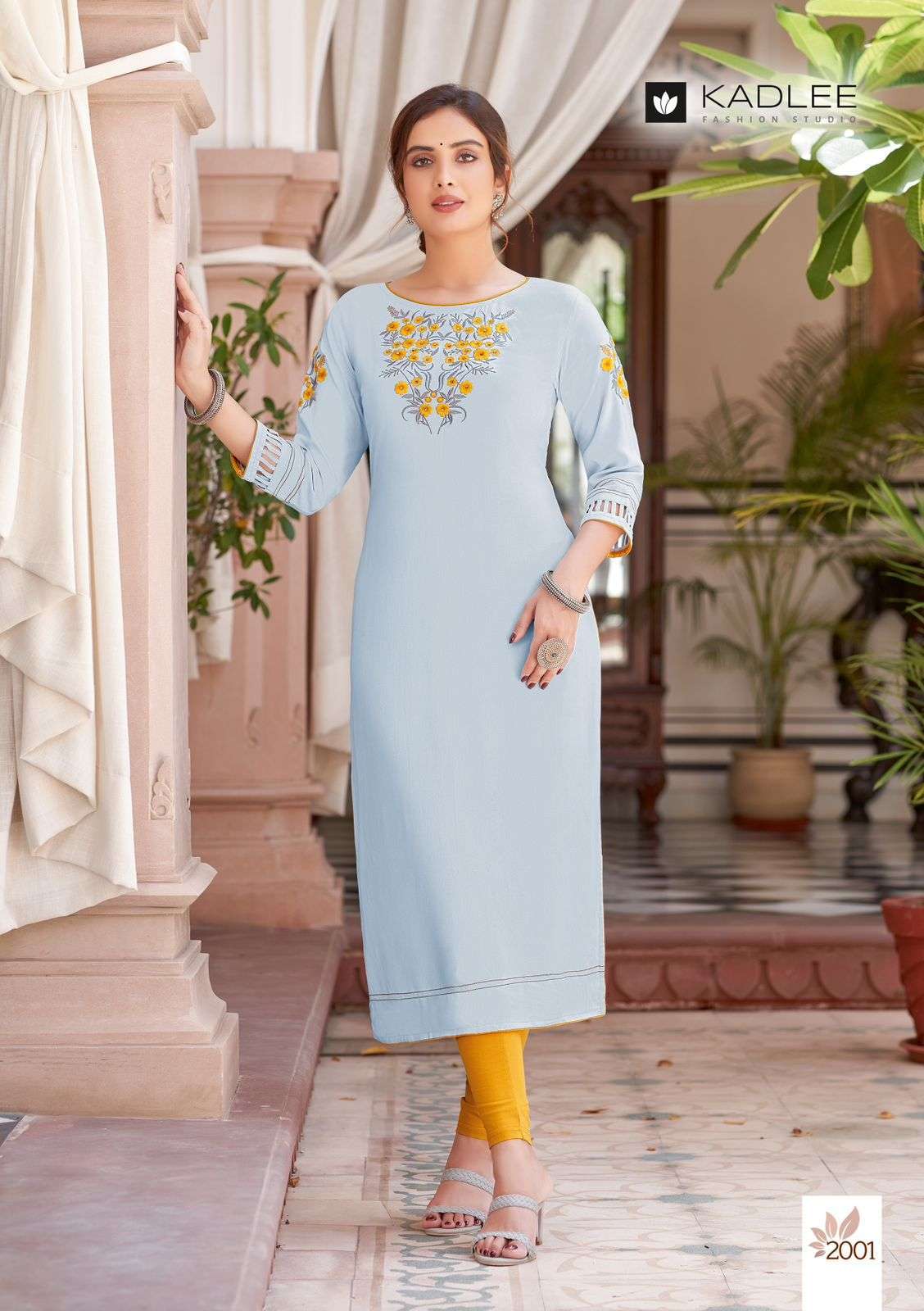 Peach Rayon Printed Straight Kurti, Size: Large at best price in Ahmedabad