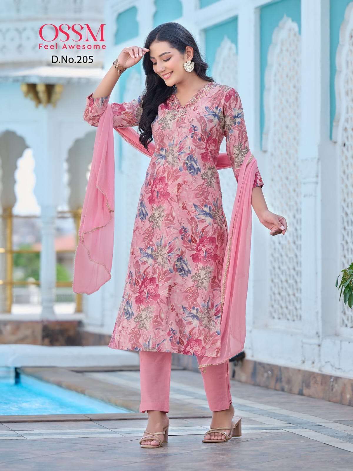 OSSM MUKAN VOL 2 MODEL PRINT KURTI PANT WITH DUPATTA LATEST CATALOGUE 2023
