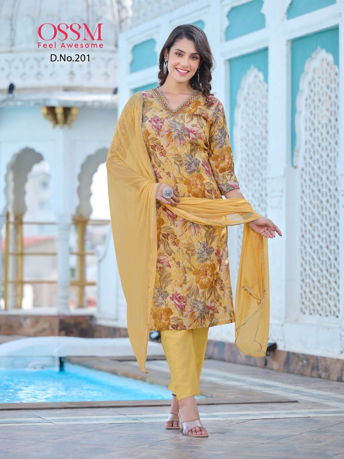 OSSM MUKAN VOL 2 MODEL PRINT KURTI PANT WITH DUPATTA LATEST CATALOGUE 2023