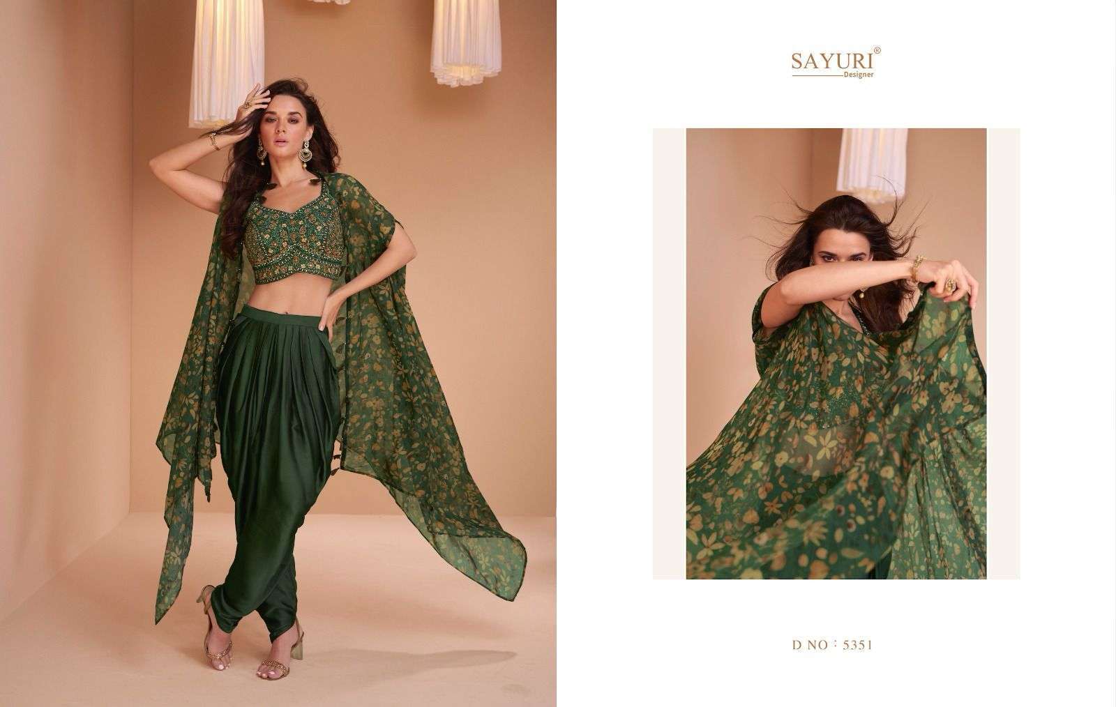 SAYURI PALKI DESIGNER DHOTI SHURG DRESS LATEST CATALOGUE COLLECTION 