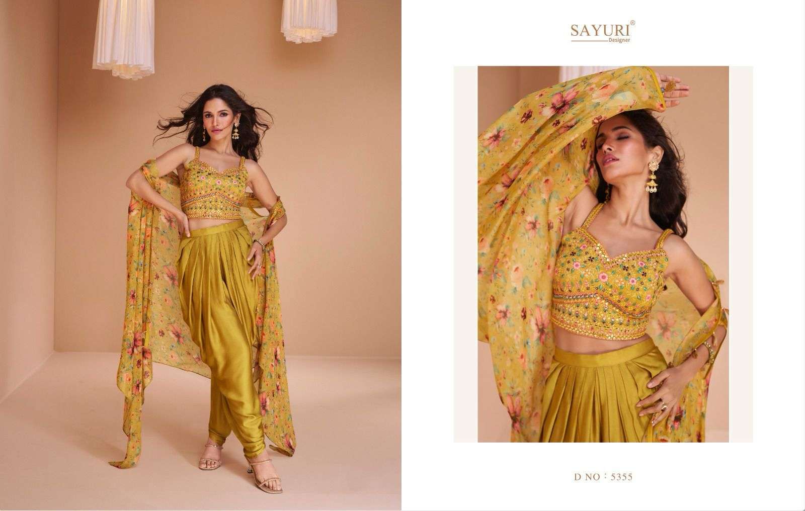 SAYURI PALKI DESIGNER DHOTI SHURG DRESS LATEST CATALOGUE COLLECTION 