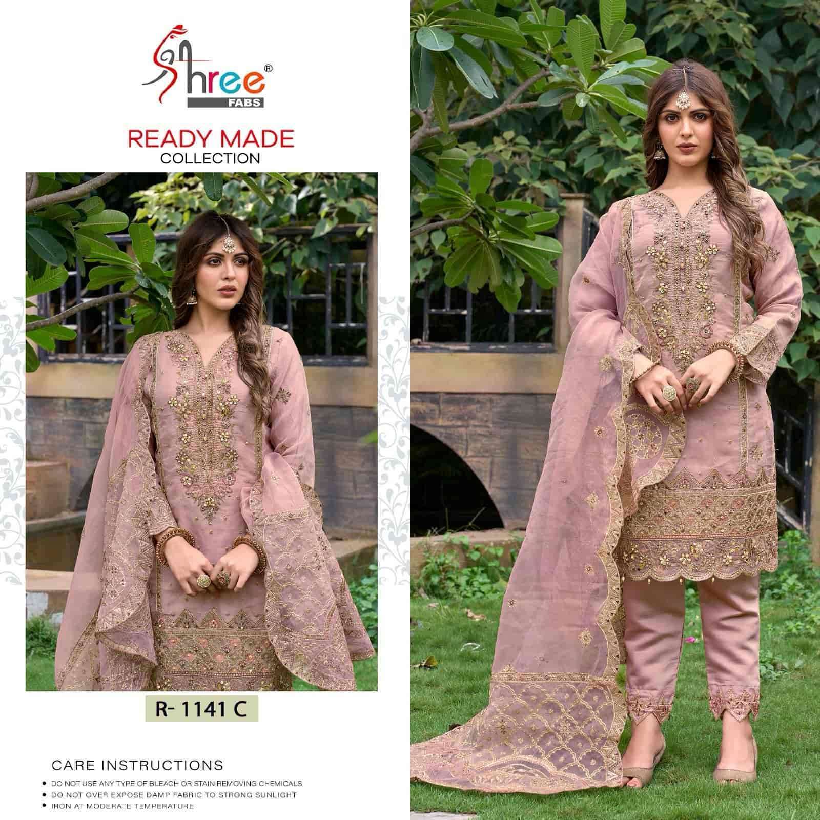 SHRE FAB R 1141 COLORS PAKISTANI READY MADE SUITS COLLECTION SUPPLIER EXPORT QUALITY