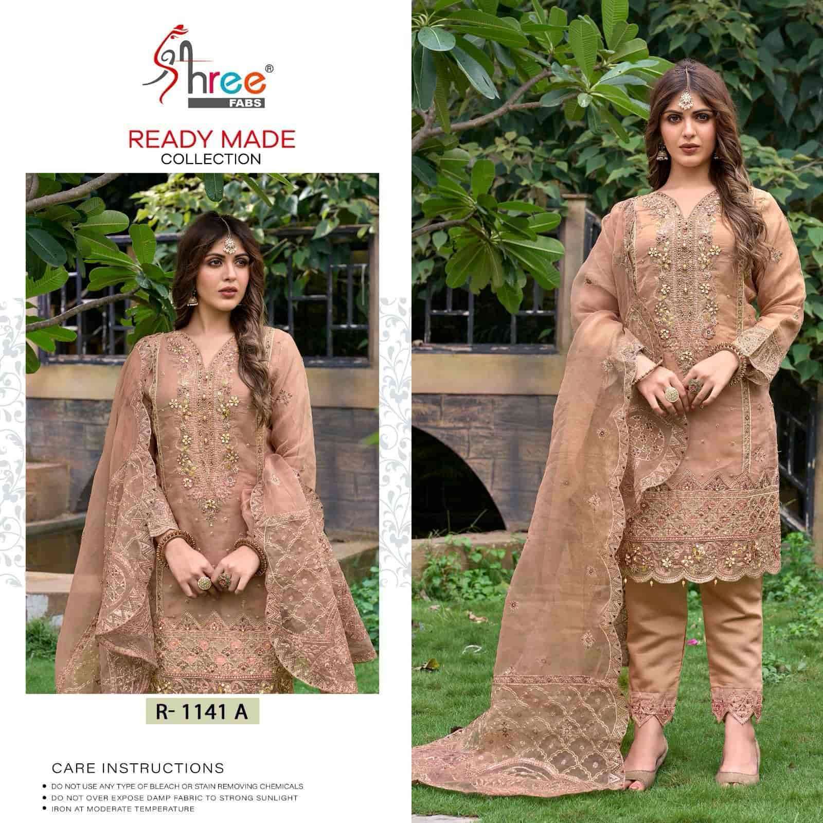 SHRE FAB R 1141 COLORS PAKISTANI READY MADE SUITS COLLECTION SUPPLIER EXPORT QUALITY