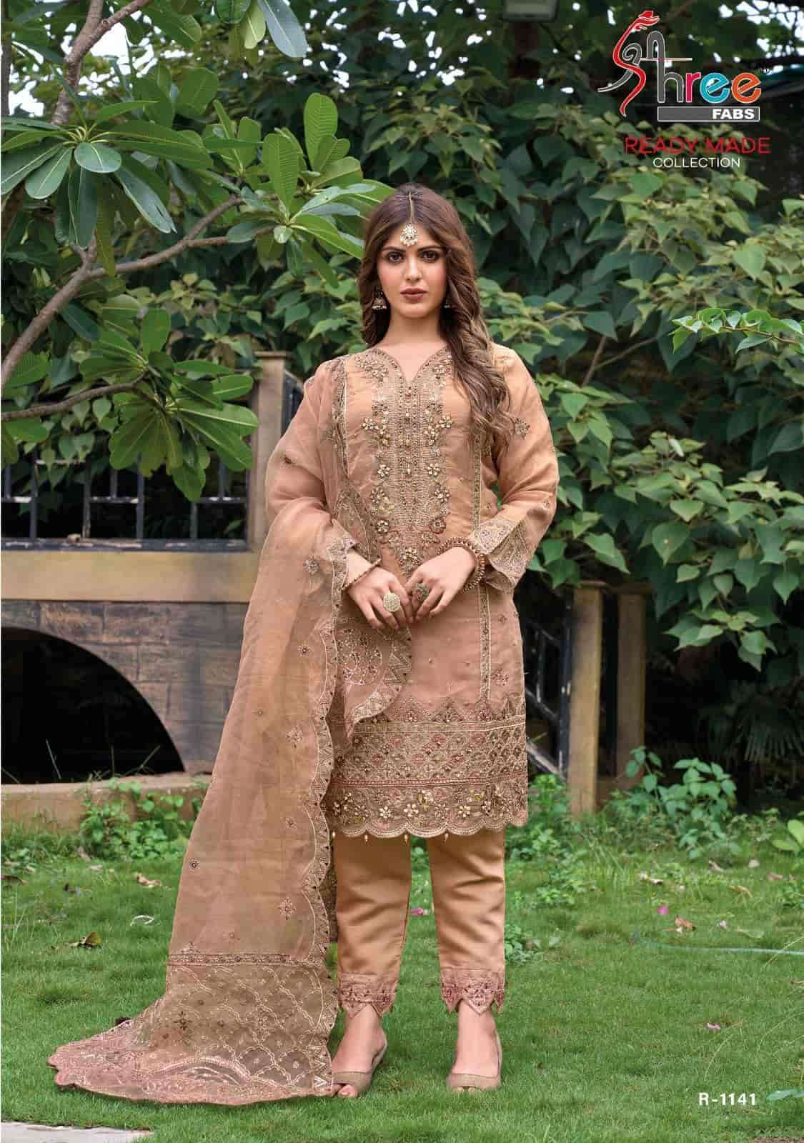 SHRE FAB R 1141 COLORS PAKISTANI READY MADE SUITS COLLECTION SUPPLIER EXPORT QUALITY