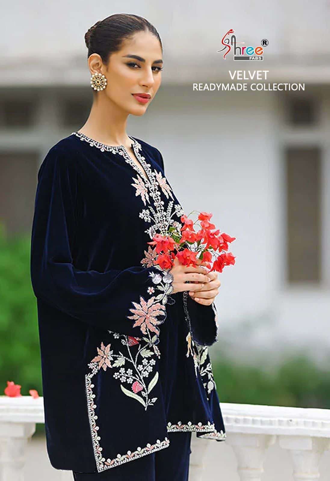 SHREE FABS R 1182 COLORS VELVET READYMADE COLLECTION EXPORTS