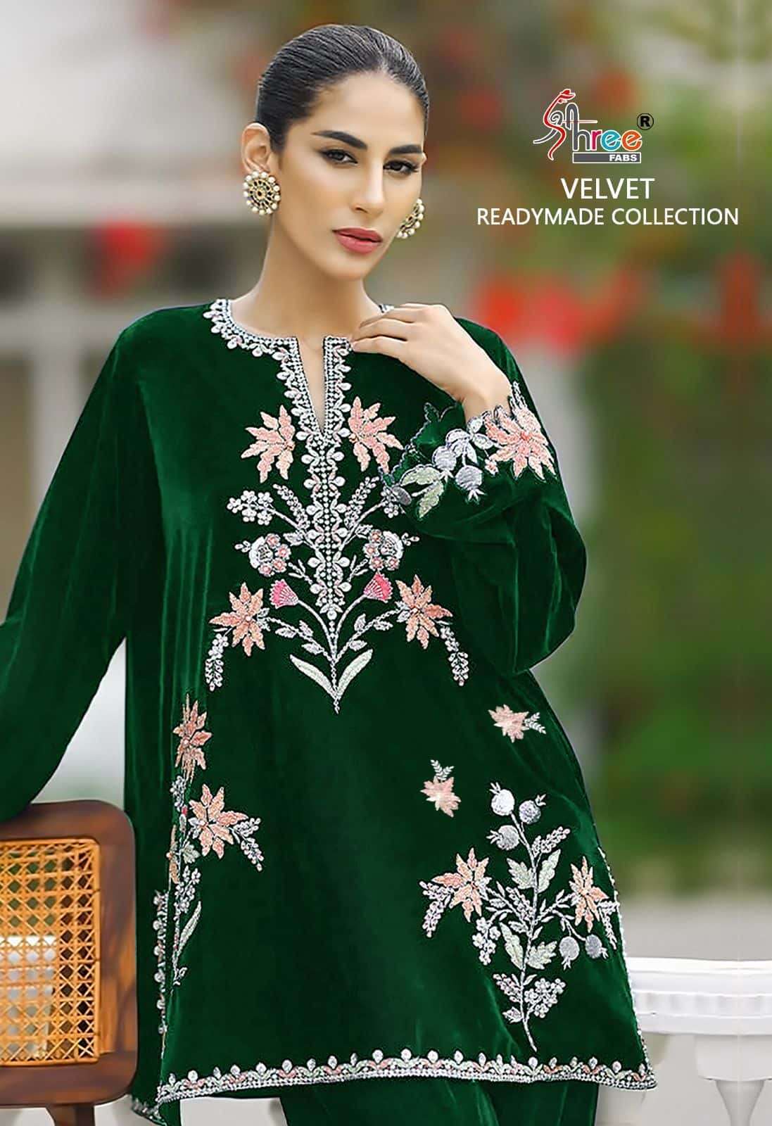 SHREE FABS R 1182 COLORS VELVET READYMADE COLLECTION EXPORTS