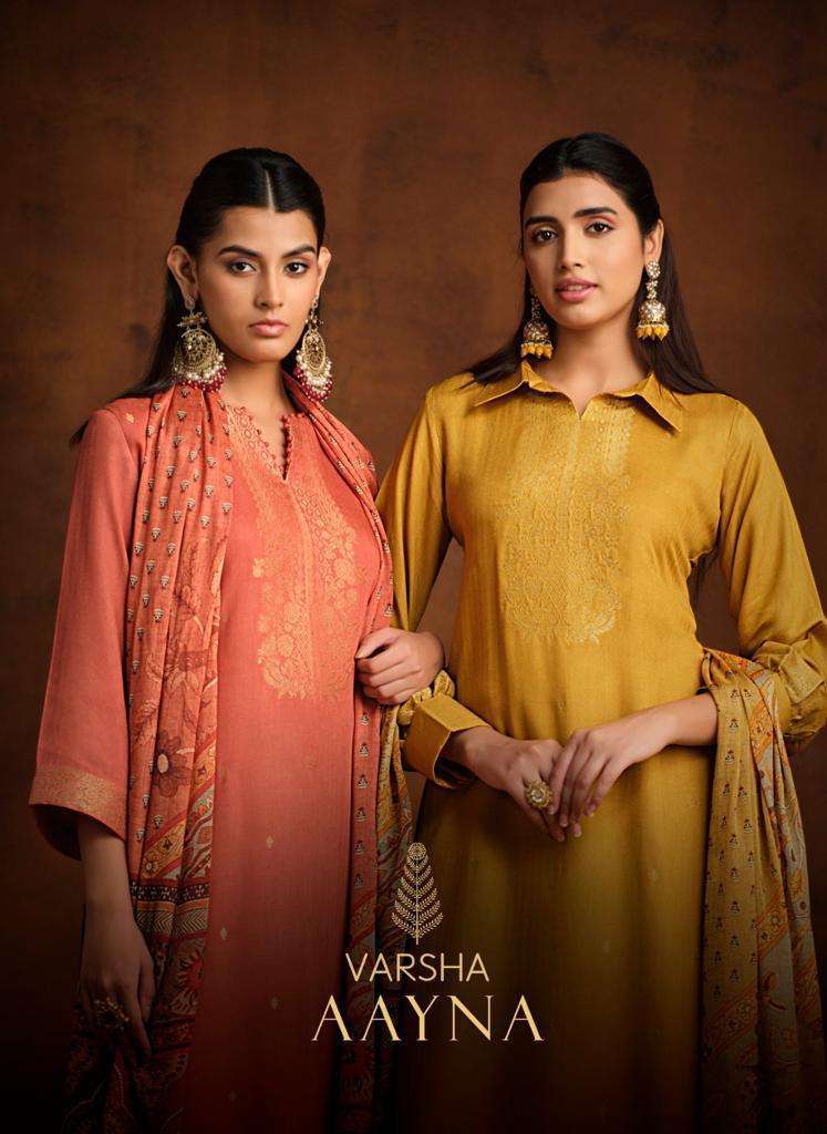 VARSHA AAYNA PASHMINA DRESS CATALOG EXPORTER 