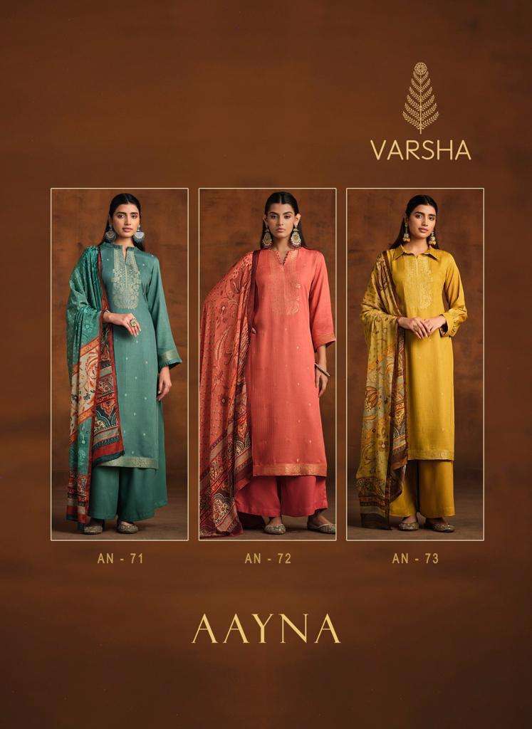 VARSHA AAYNA PASHMINA DRESS CATALOG EXPORTER 