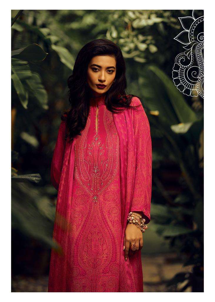 VARSHA JAAL PASHMINA SILK SUIT CATALOGUE WHOLESALER IN SURAT 