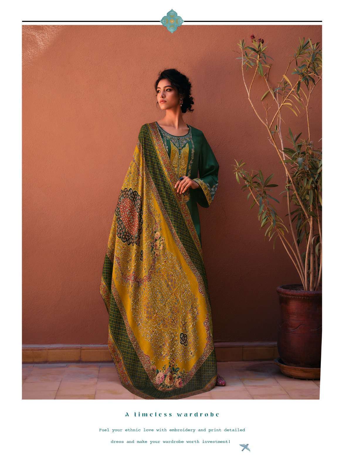VARSHA THE PORTRAIT DESIGNER PASHMINA WEAR DRESS BRANDED COLLECTION 