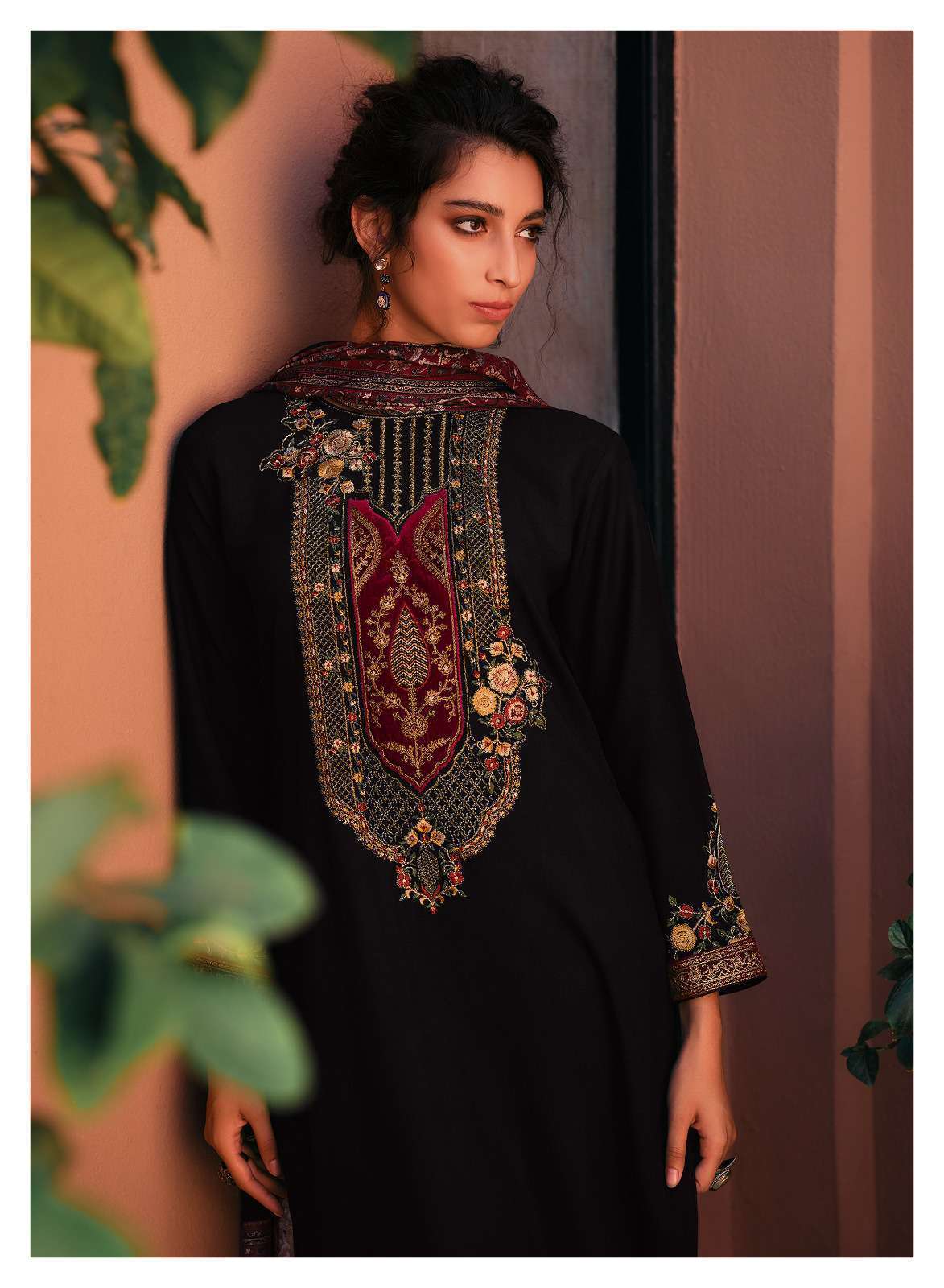 VARSHA THE PORTRAIT DESIGNER PASHMINA WEAR DRESS BRANDED COLLECTION 