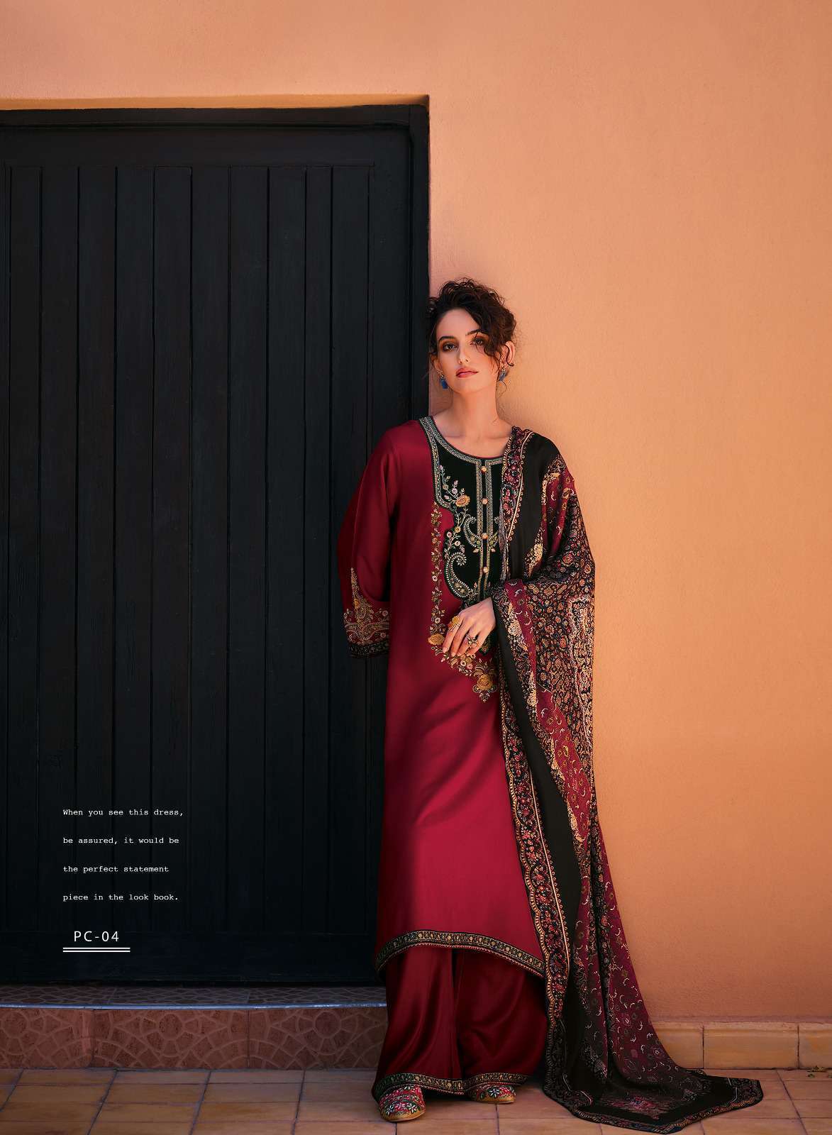 VARSHA THE PORTRAIT DESIGNER PASHMINA WEAR DRESS BRANDED COLLECTION 