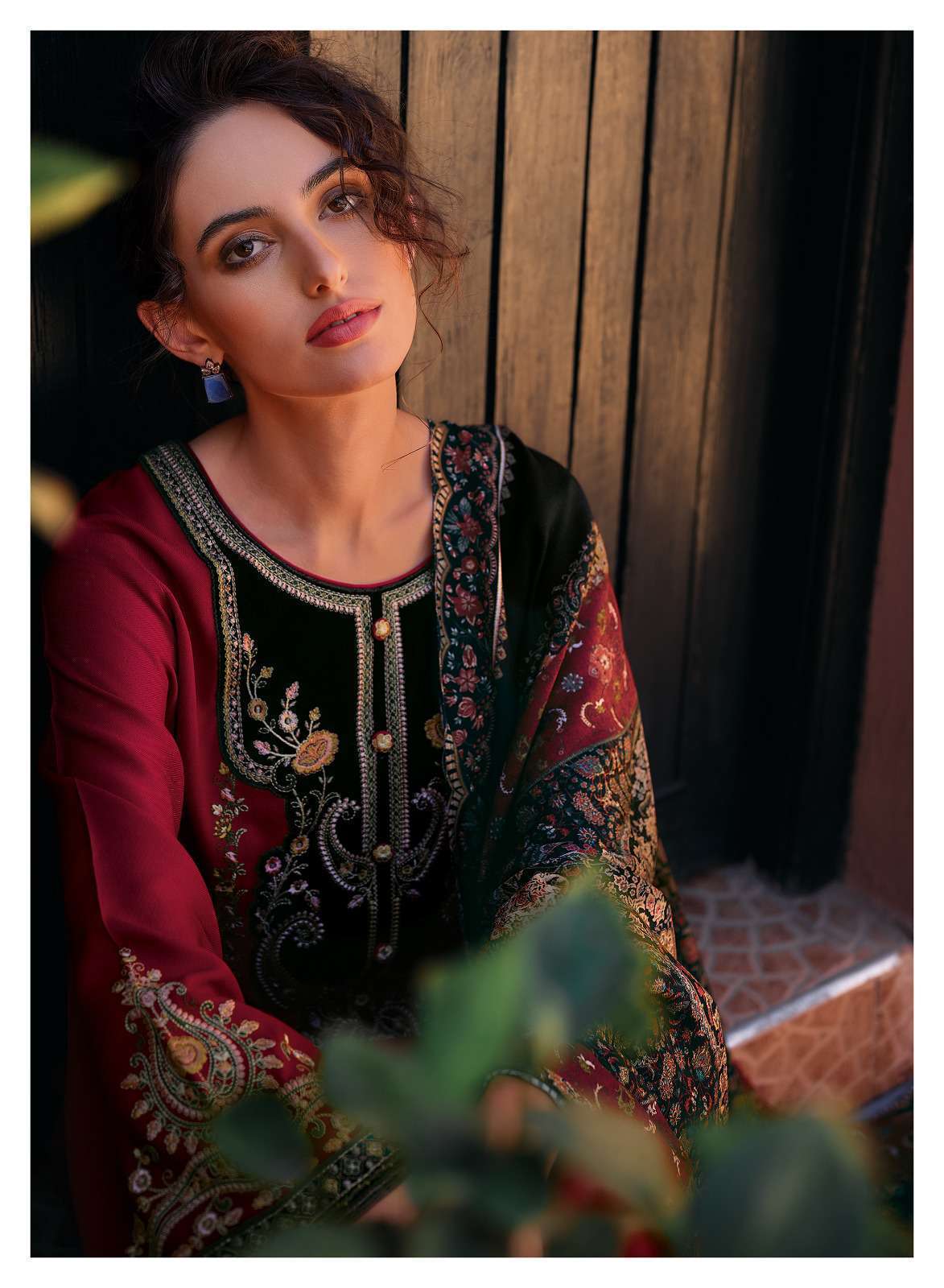 VARSHA THE PORTRAIT DESIGNER PASHMINA WEAR DRESS BRANDED COLLECTION 