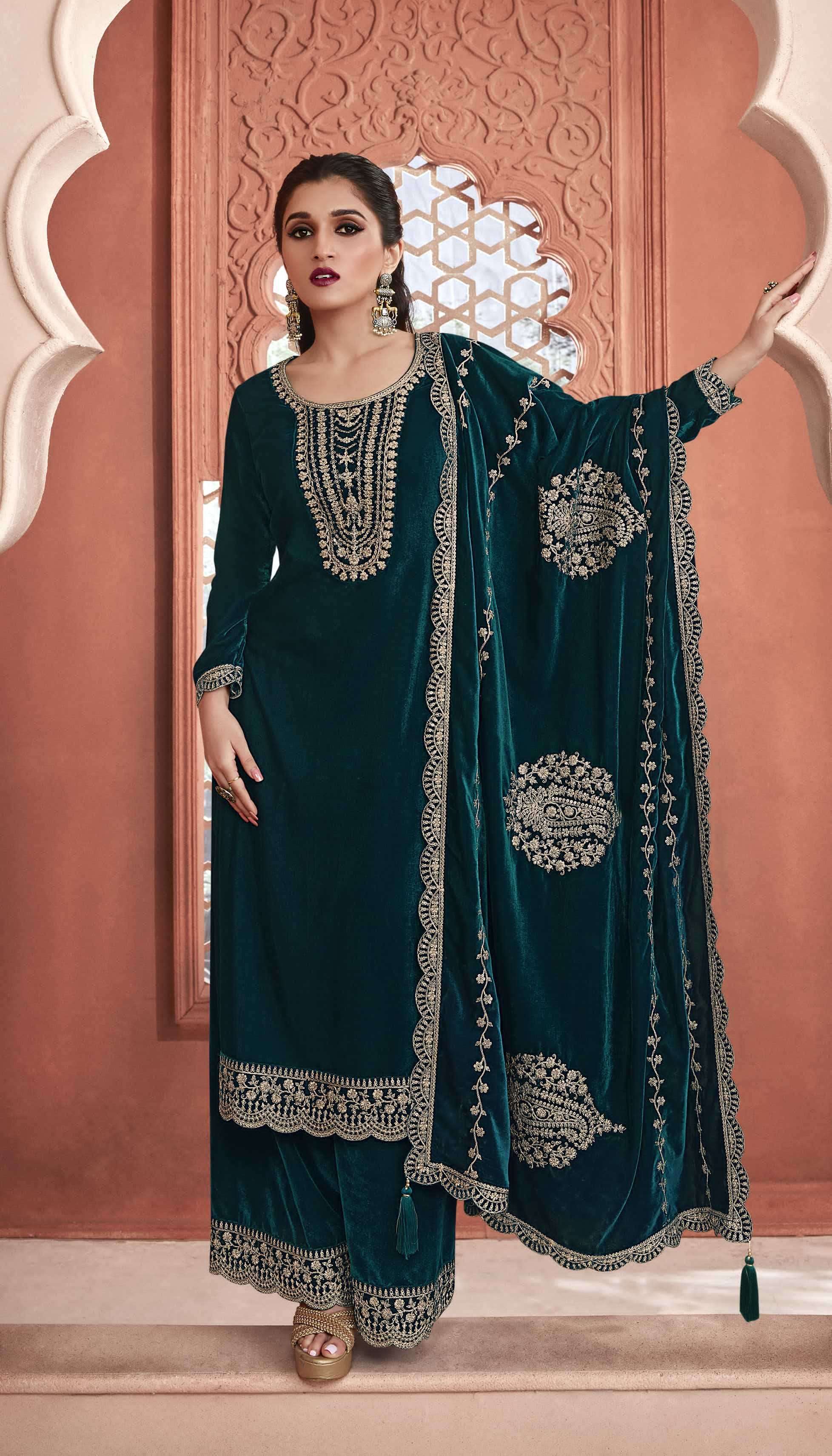 MASROOR - Heena Kochhar | Velvet dress designs, Velvet dresses outfit, Velvet  suit design