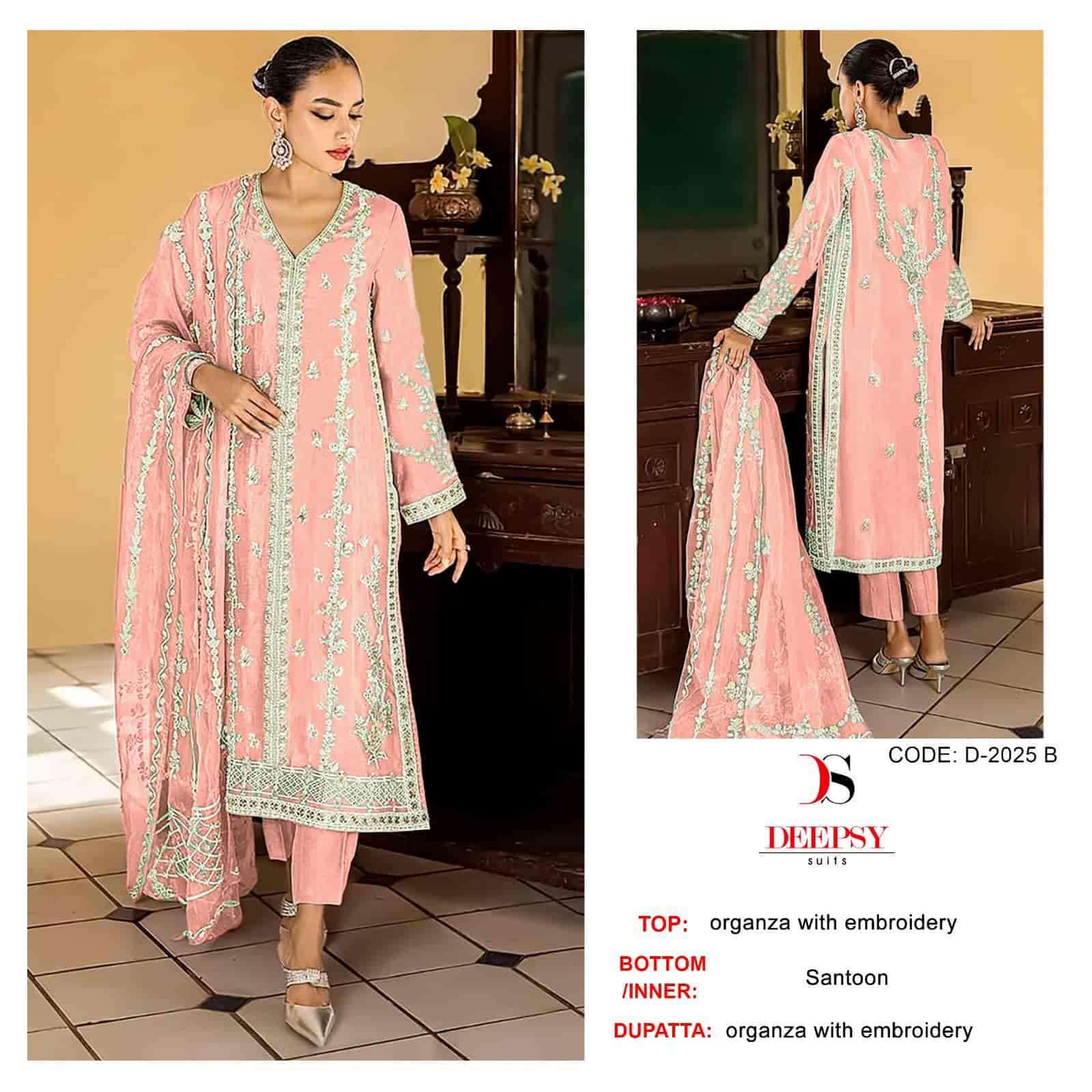 DEEPSY D 2025 COLORS PAKISTANI ORGANZA SUIT MANUFACTURING RATE SUPPLIER 