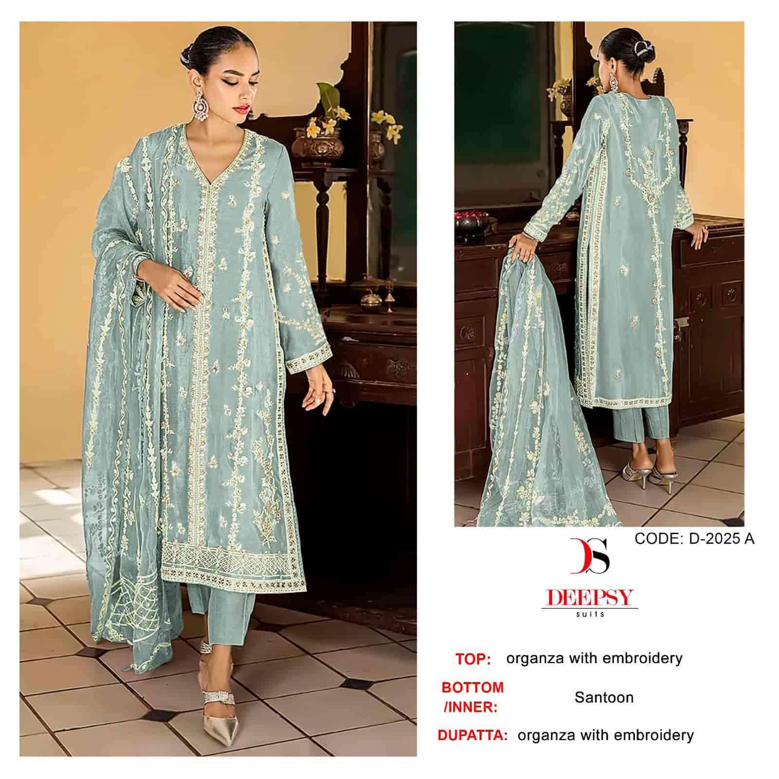 DEEPSY D 2025 COLORS PAKISTANI ORGANZA SUIT MANUFACTURING RATE SUPPLIER 