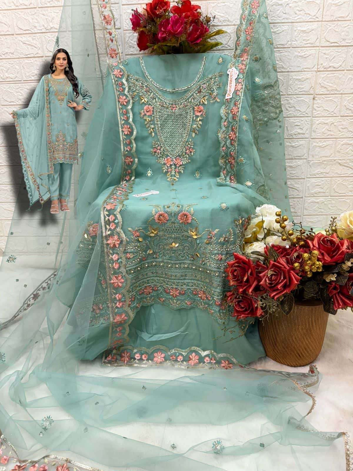 FEPIC C 1696 COLORS DESIGNER PAKISTANI SALWAR SUIT AVAILABLE AT BEST RATE 