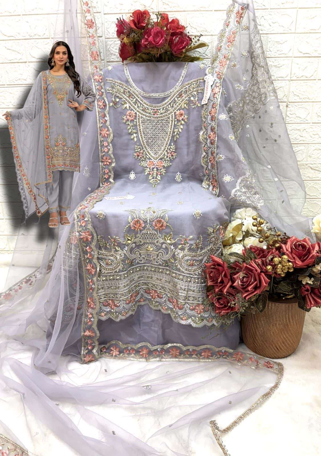 FEPIC C 1696 COLORS DESIGNER PAKISTANI SALWAR SUIT AVAILABLE AT BEST RATE 
