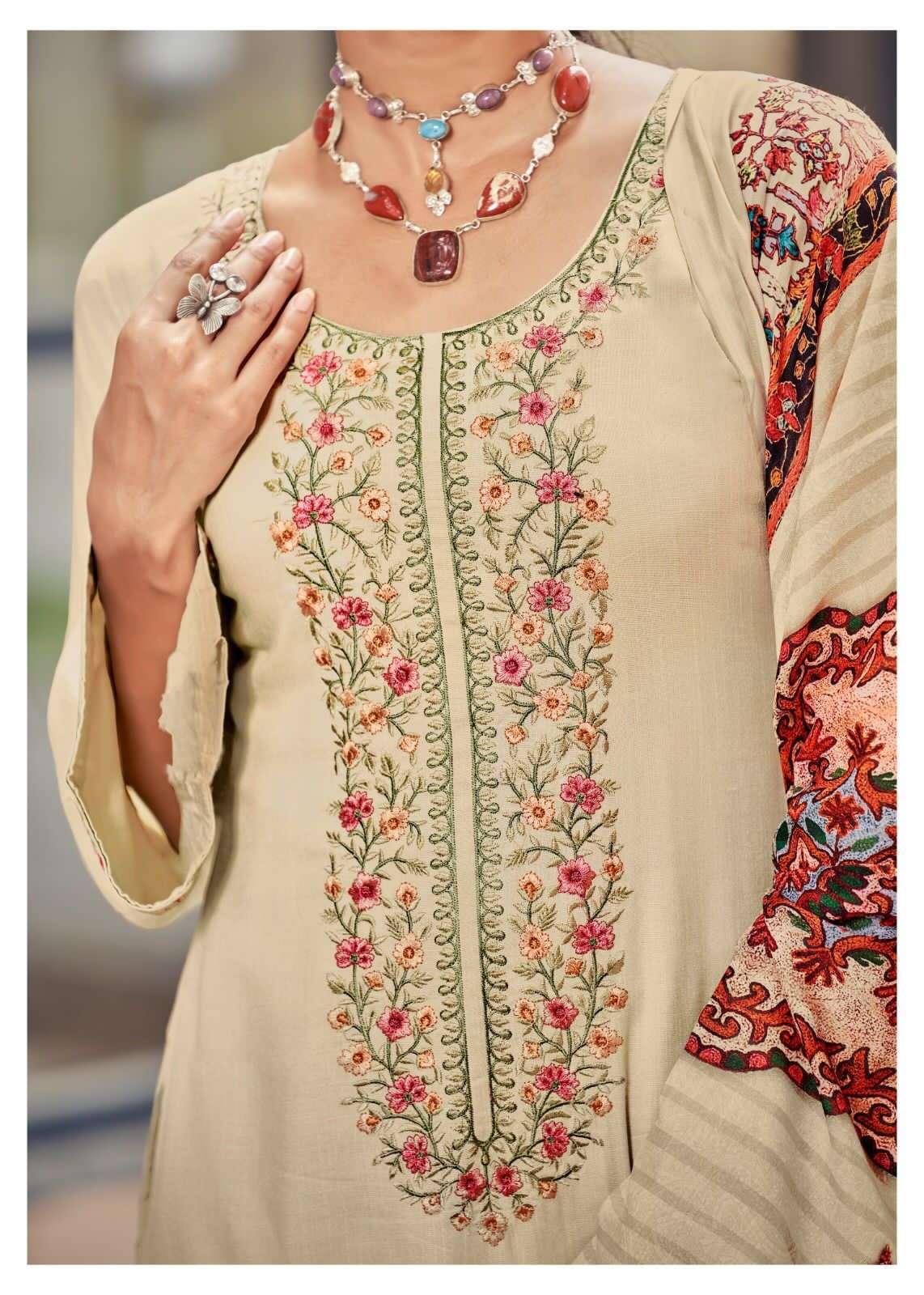 HERITAGE BEGUM RAYON LADIES SUIT SUPPLIER WHOLESALE PRICE 