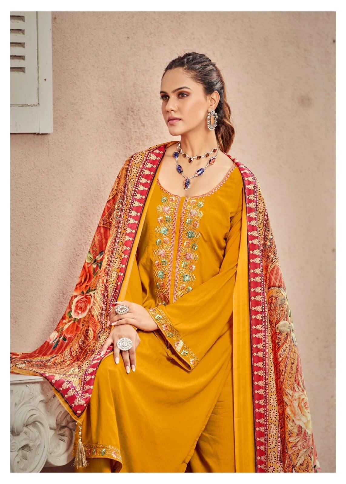 HERITAGE BEGUM RAYON LADIES SUIT SUPPLIER WHOLESALE PRICE 