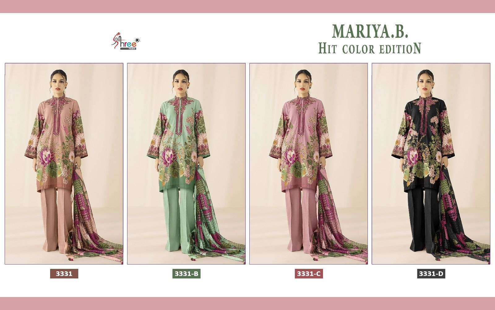 SHREE FAB MARIYA B HIT COLOR PAKISTANI SUIT EXPORTER