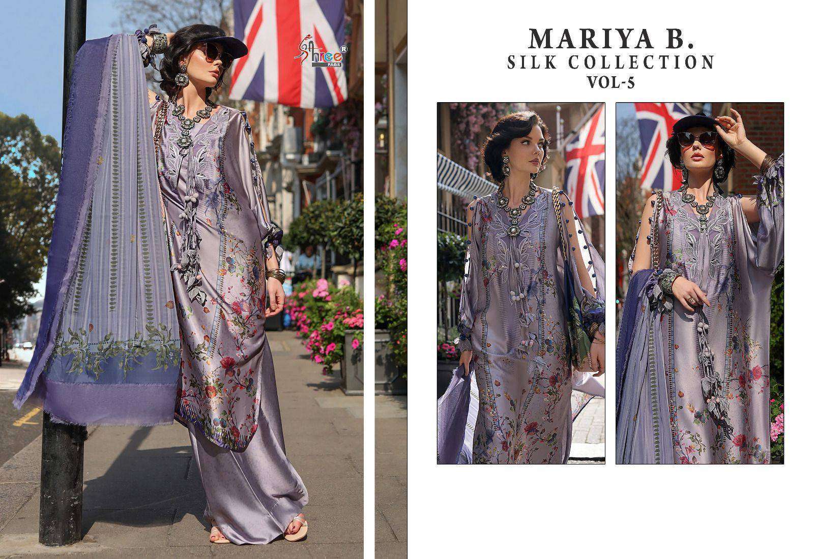 SHREE FAB MARIYA B SILK COLLECTION VOL 5 PURE JAM SATIN PAKISTANI