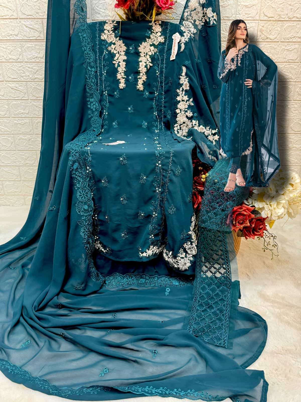 FEPIC C 1685 COLOR FANCY DESIGNER STYLE PAKISTANI SALWER SUIT SUPPLIER BEST RATE SURAT 