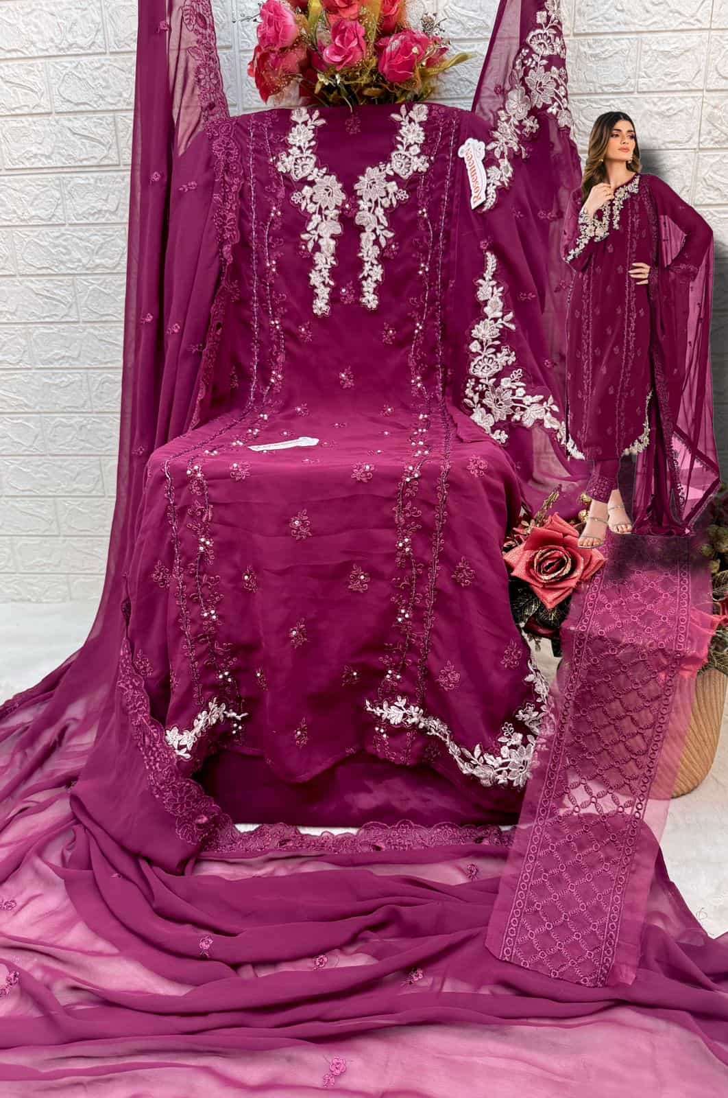 FEPIC C 1685 COLOR FANCY DESIGNER STYLE PAKISTANI SALWER SUIT SUPPLIER BEST RATE SURAT 