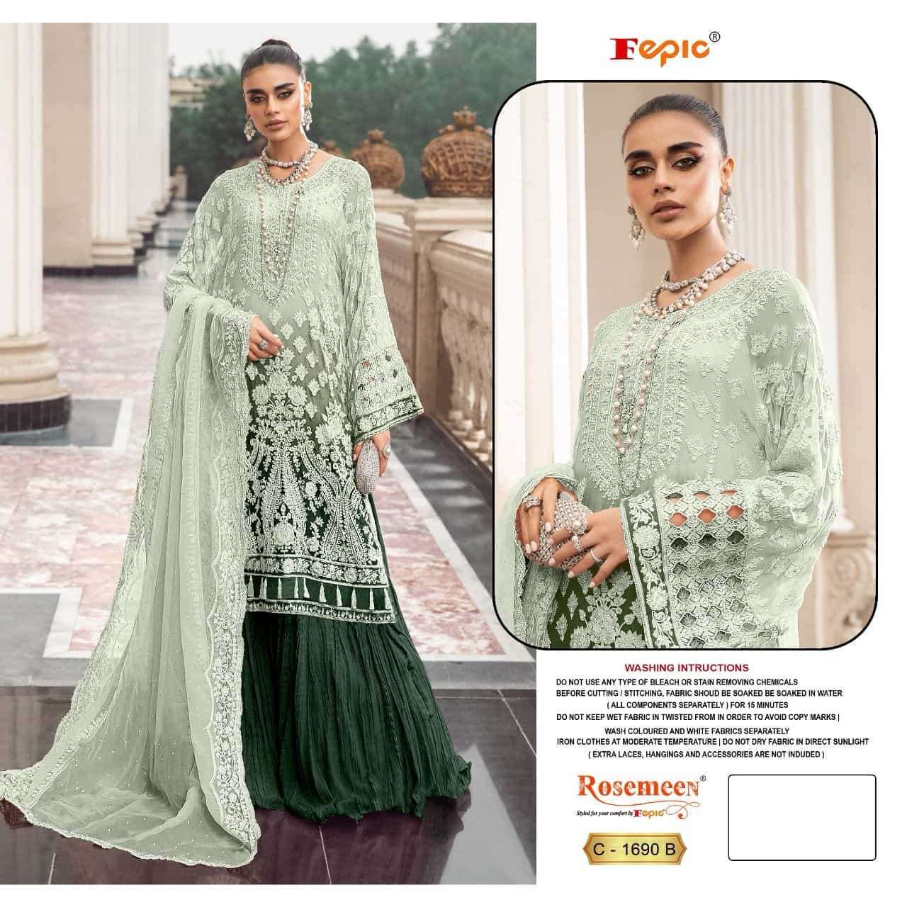 FEPIC C 1690 COLORS WEDDING WEAR NEW DESIGN COLLECTION WHOLESALE RATE SUPPLIER 