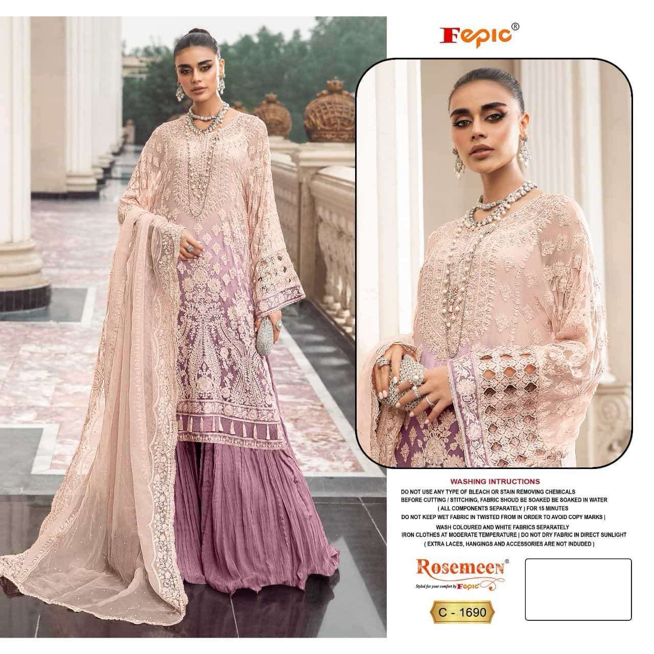 FEPIC C 1690 COLORS WEDDING WEAR NEW DESIGN COLLECTION WHOLESALE RATE SUPPLIER 