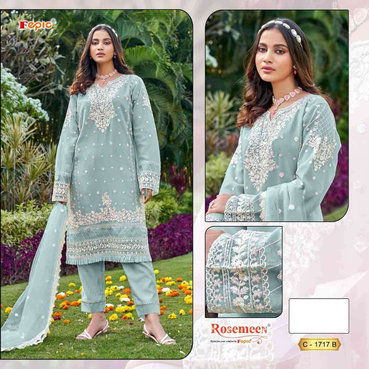 FEPIC C 1717 COLORS PAKISTANI GEORGETT SUIT COLLECTION WHOLESALE PRICE SUPPLIER 
