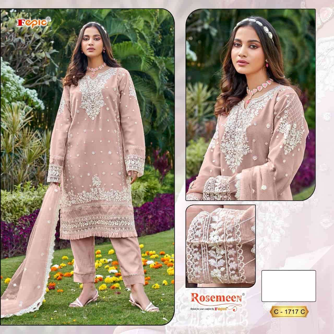 FEPIC C 1717 COLORS PAKISTANI GEORGETT SUIT COLLECTION WHOLESALE PRICE SUPPLIER 
