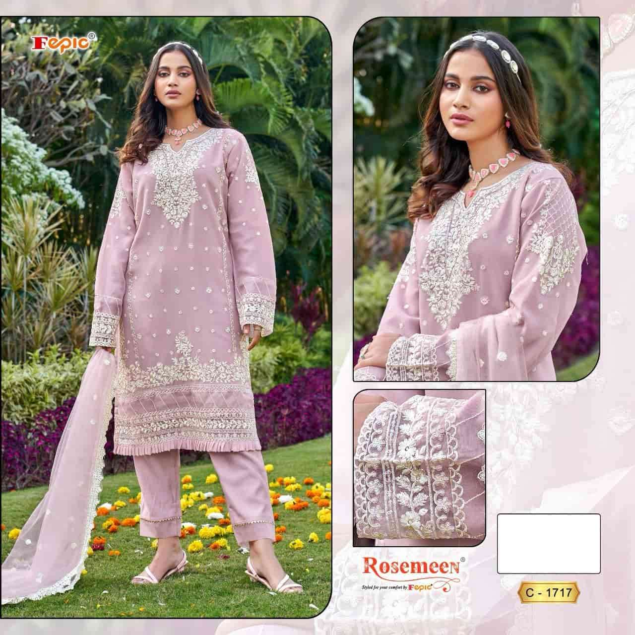 FEPIC C 1717 COLORS PAKISTANI GEORGETT SUIT COLLECTION WHOLESALE PRICE SUPPLIER 