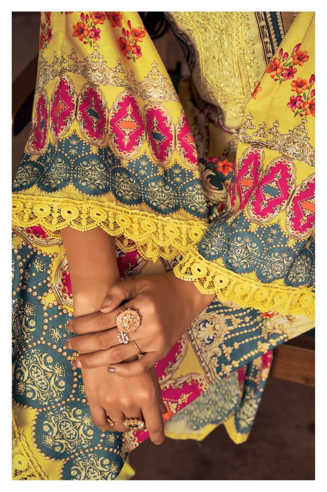 HERMITAGE ROZ MEHAR PAKISTANI STYLE COTTON LADIES SUIT SUPPLIER 2023