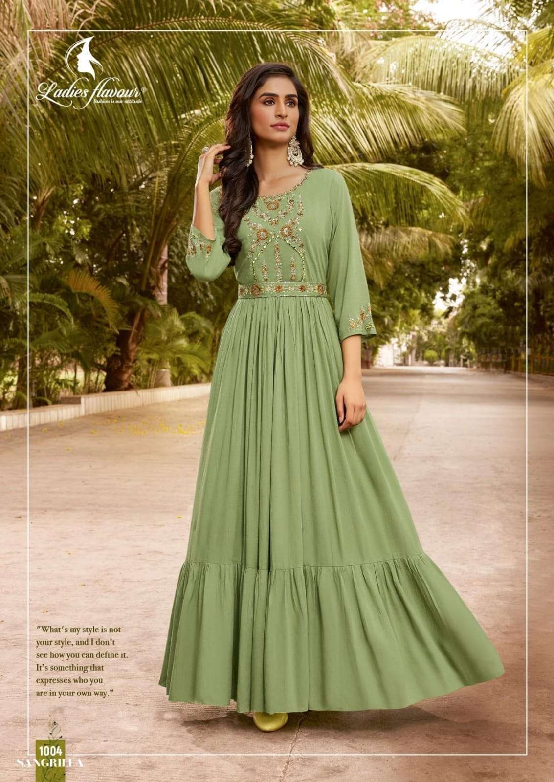 Prime presents flora vol 2 rayon gown style Kurti catalog buy at wholesale  rate From surat