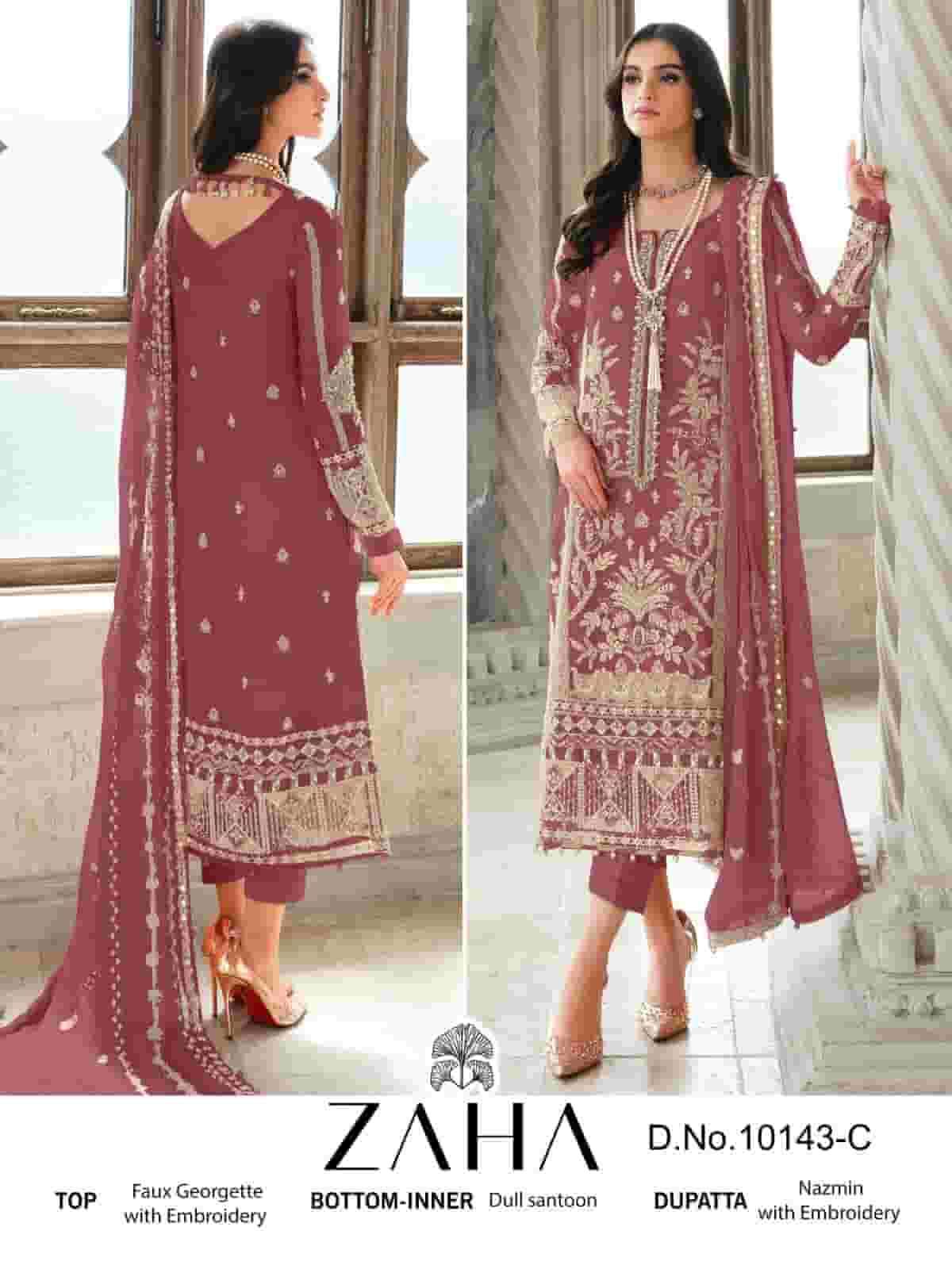 ZAHA GULLAL VOL 2 HITS COLORS PAKISTANI STYLE DESIGNER SUIT SUPPLIER 2023