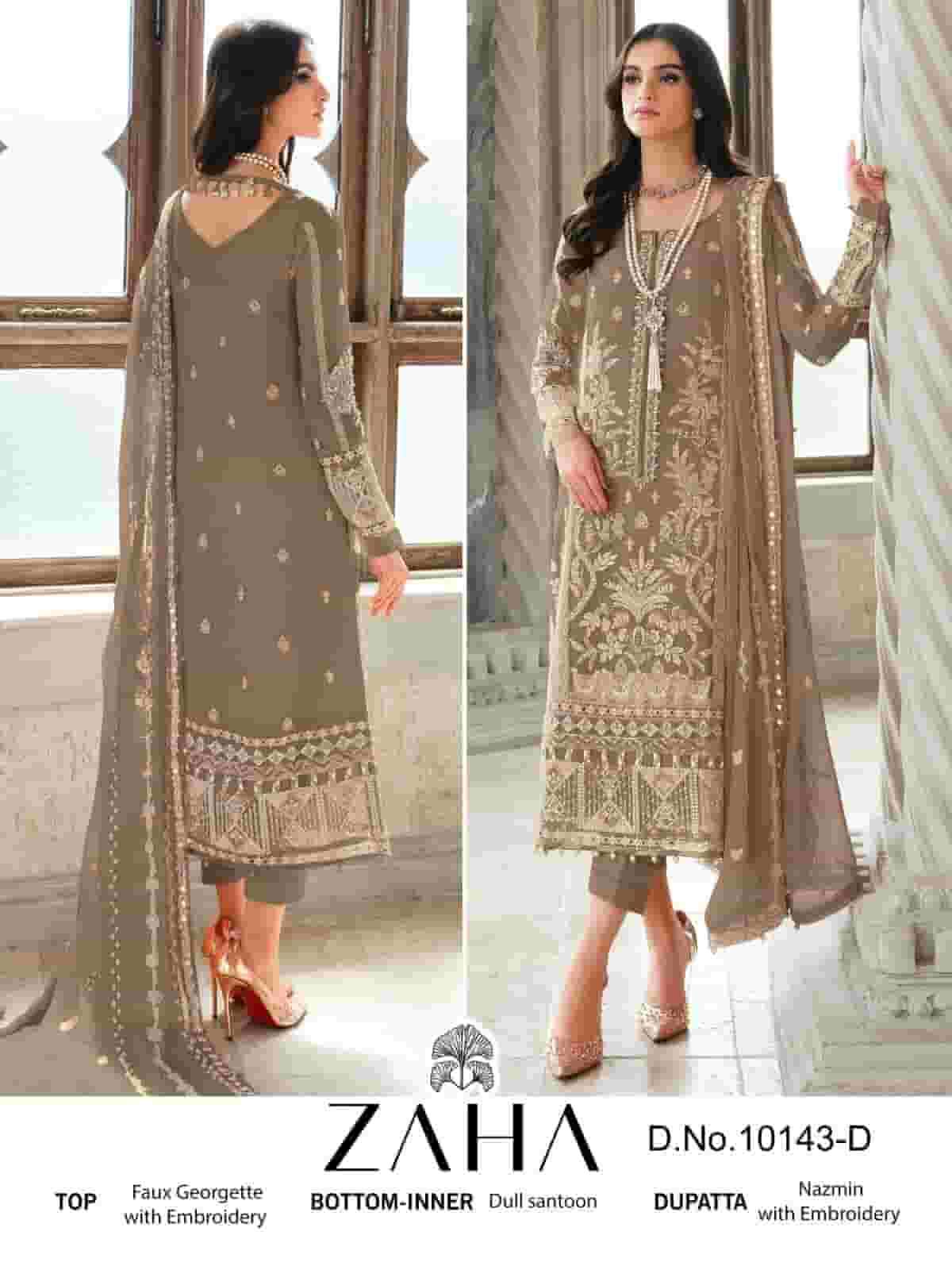 ZAHA GULLAL VOL 2 HITS COLORS PAKISTANI STYLE DESIGNER SUIT SUPPLIER 2023