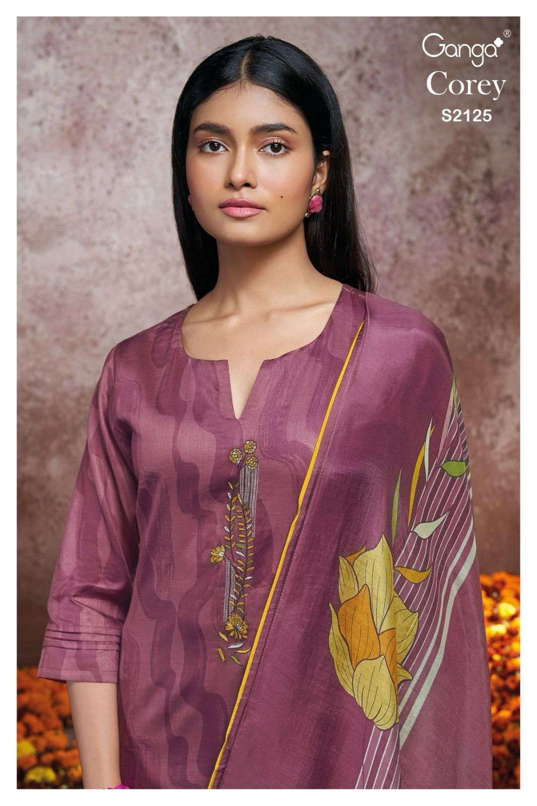GANGA COREY 2125 COTTON SILK GANGA BRAND SUIT SUPPLIER 