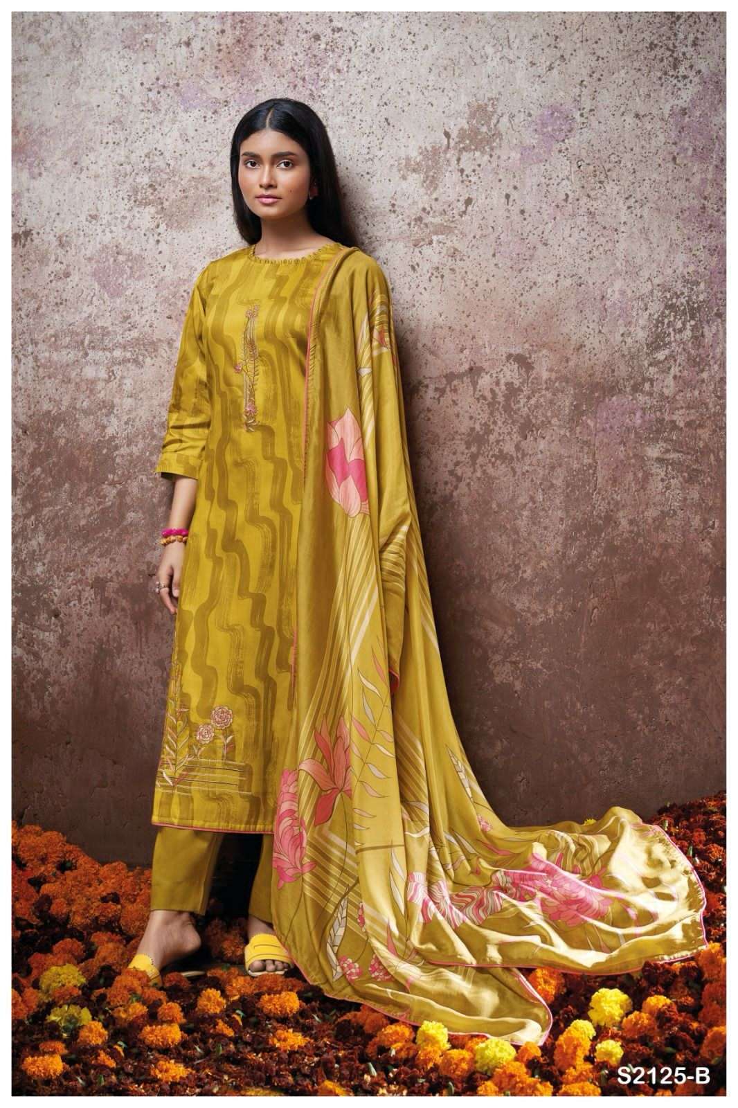 GANGA COREY 2125 COTTON SILK GANGA BRAND SUIT SUPPLIER 