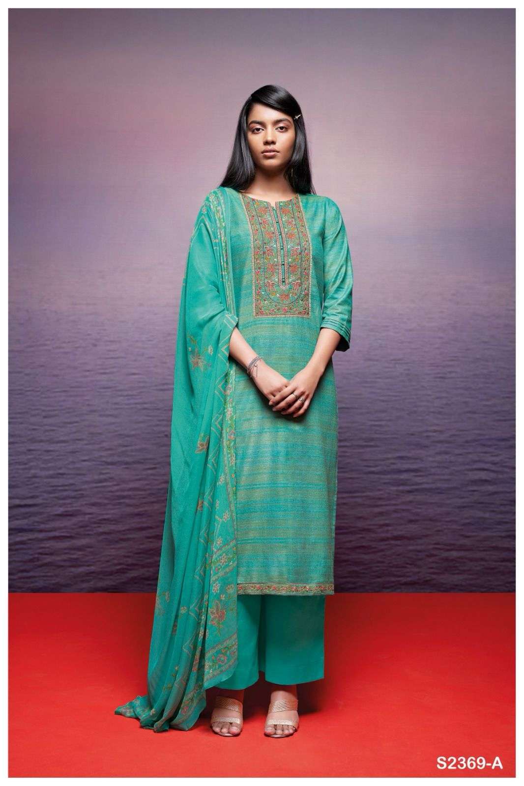 GANGA KORI 2369 DESIGNER BRANDED SUIT COLLECTION WHOLESALE RATE 